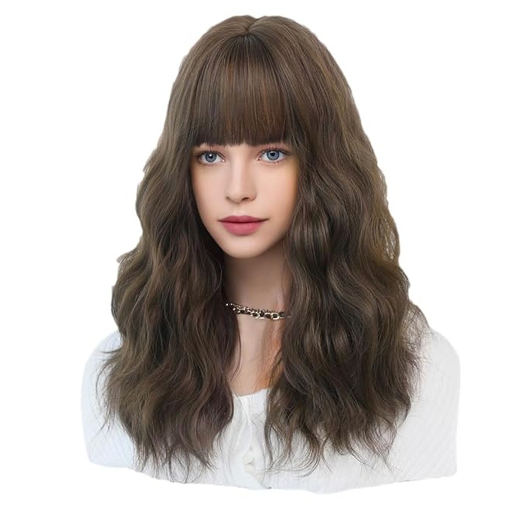 Natural brown Wig 22" color C8262 Brown wig for Women Synthetic Heat Resistant - Picture 2 of 3